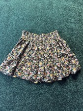 Wild Fable Women s Floral Slip On Mini Skirt Unlined Ruffle Skirt Size Large