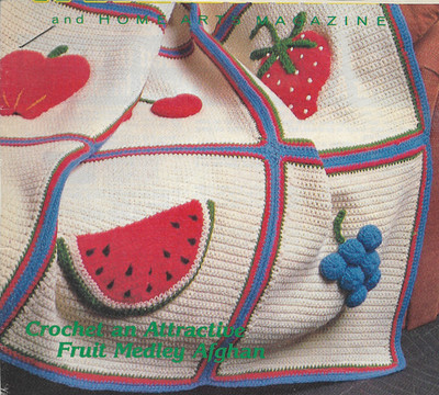 vintage, Fruit Medley Afghan crochet pattern instructions