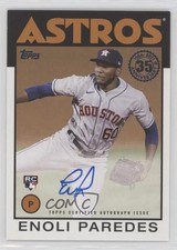 2021 Topps 1986 Topps Baseball Auto Series 2 Enoli Paredes #86A-EP Auto 1m00