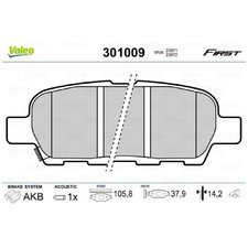 Satz Bremsbeläge Bremsklötze hinten für Nissan 350Z Z33 Quest V42 | 172543