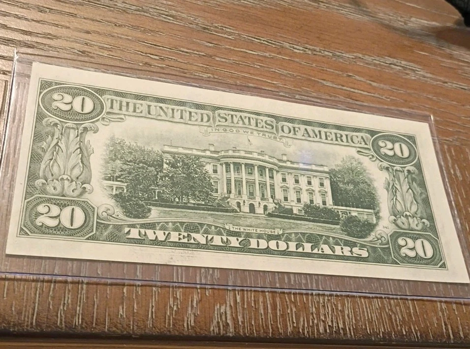 Money 1977 Twenty Dollar Bill & 70 Vintage/Antique President Stamps  RARE LOOK!  - Image 2 of 4