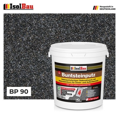 Buntsteinputz Mosaikputz BP 90 (schwarz, anthrazit) 20 kg Profi Qualität