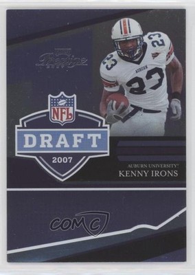 2007 Playoff Prestige NFL Draft Foil 3/100 Kenny Irons #NFLD-8 Rookie RC a7t