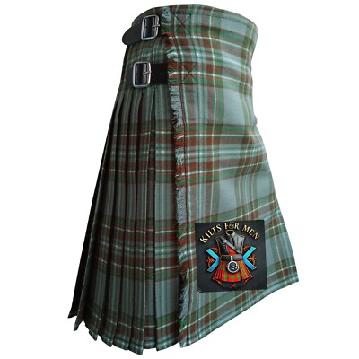 Handmade Clan Kelly dress tartan kilt Strip Plated traditional Custom Made Kilt
