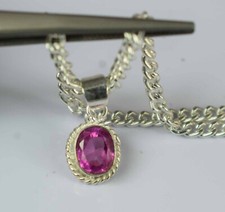 Natural Pink Kunzite 4 Ct Oval Gemstone Certified Pendant Classic Collection