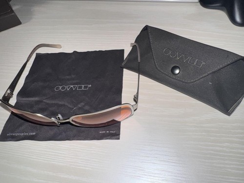 Oliver Peoples OP-523 Vintage Sunglasses Fight Club Brad Pitt w/ Case - Picture 3 of 11