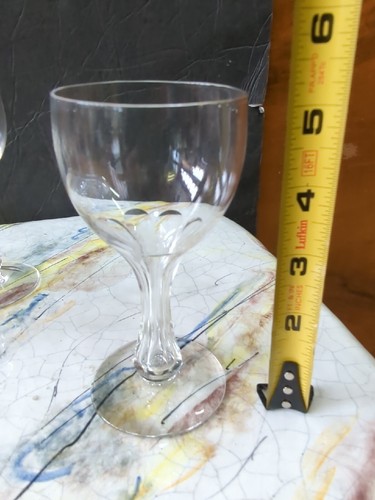 Vintage Hollow stein Wine Glass Champagne Wine Glasses Set Of 5 - Picture 16 of 16