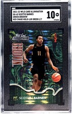 2022 WILD CARD SCOTTIE BARNES GREEN GROOVIN RED CHASE HOLO-LUX GREEN 1/7 💎 Rare
