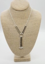 AVON Fringe Benefits Y  Drop Chain Statement Necklace New 2010 #68