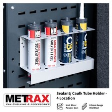 4 Tube - Mastic Silicone Sealant holder - Garage / Van racking storage accessory