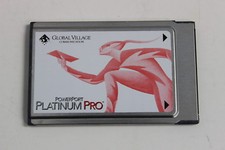 GLOBAL VILLAGE A930 POWERPORT PLATINUM PRO PC CARD 28.8 FAX/MODEM ETHERNET