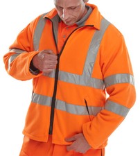 Image of BEESWIFT CARNOUSTIE HI-VIS FLEECE JACKET ORANGE XXXL