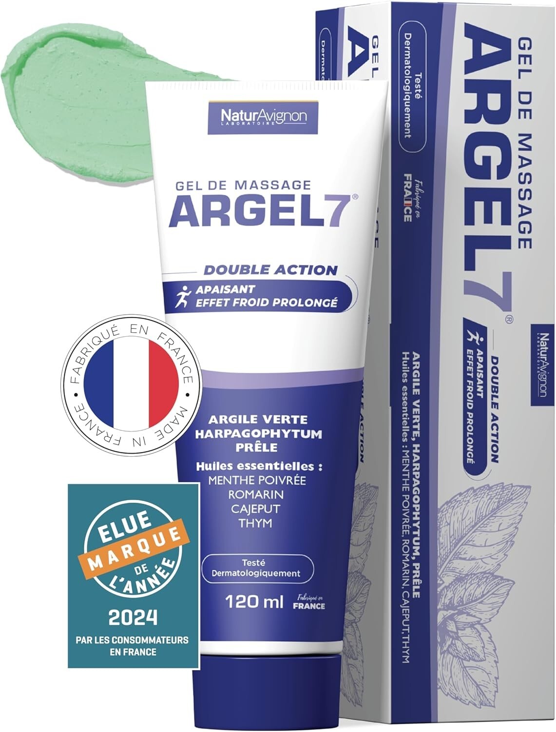 Gel de massage Argel 7 contre les gênes articulaires après le sport