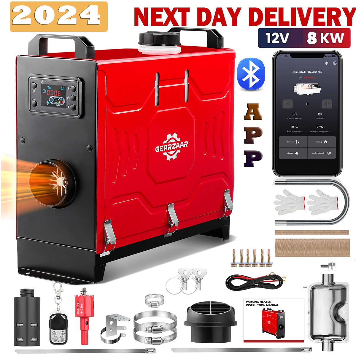 VEVOR 12 Volt 12V 8KW Car Air Dieseil Heater Parking Heater Pre