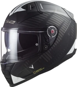 LS2 Motorcycle Helmet Vector 2 Splitter Black / White FF811 Full Face Motorbike