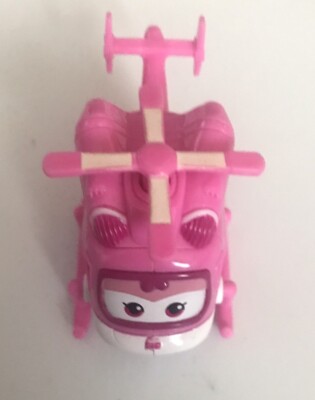 Super Wings 2.5'' Transforming Helicopter Pink Mini Figure Dizzy Transform A Bot#