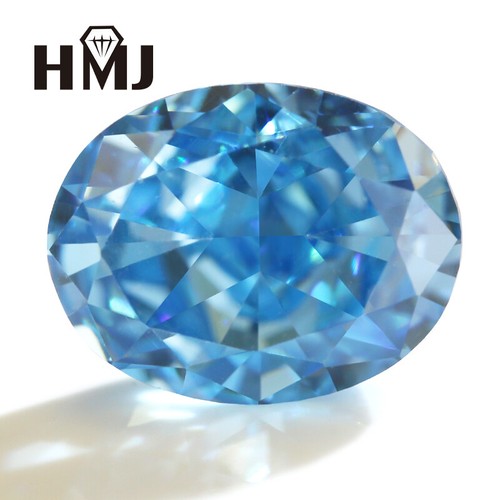Mixed Color 5A Crushed Ice Cut CZ Stone Oval Cut Cubic Zirconia AAAAA Gemstone - Picture 8 of 45