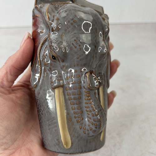 Elephant Wall Pocket Ceramic Figural - Picture 6 of 10