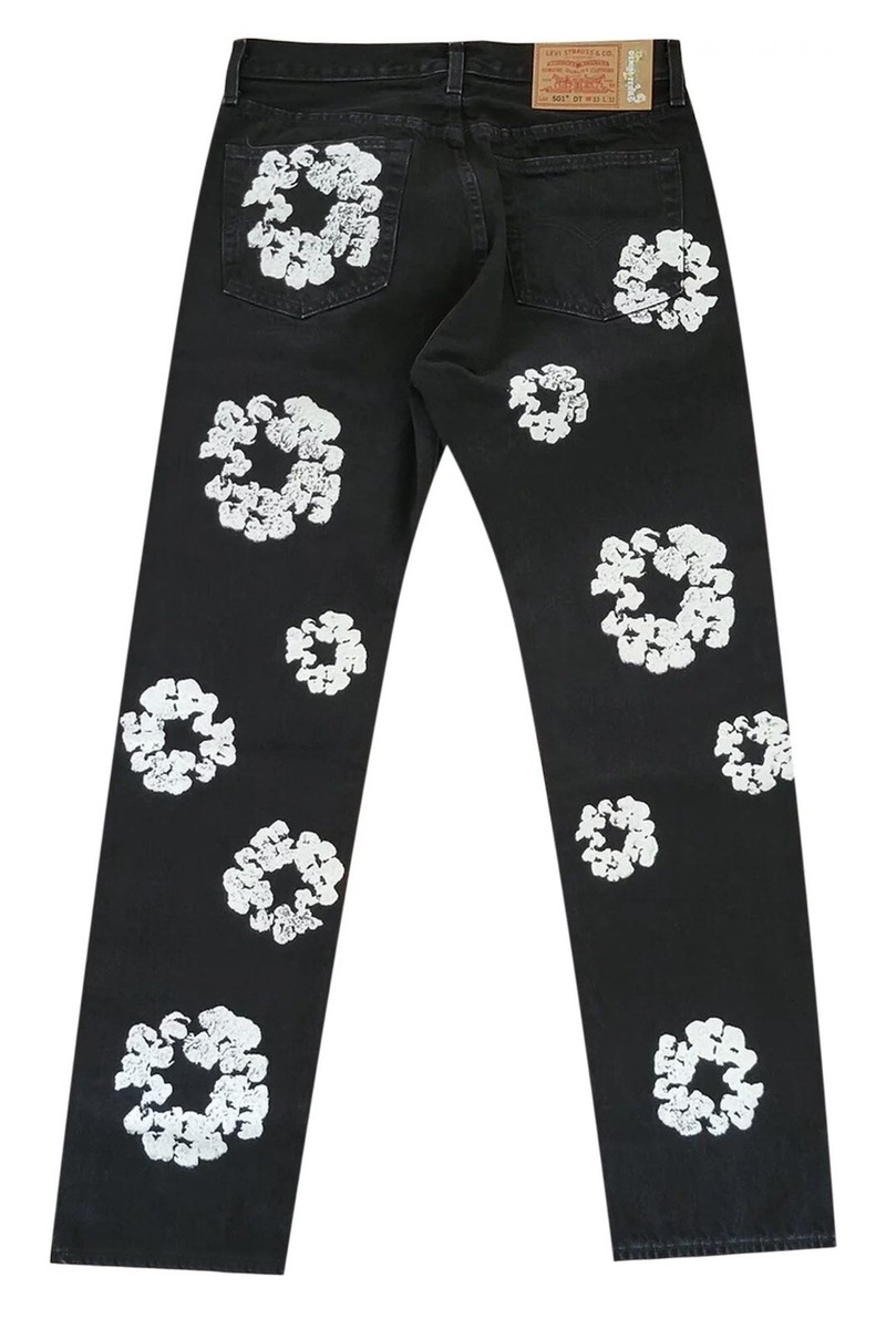 Authentic Denim Tears x Levis Jeans The Cotton Wreath Jean  