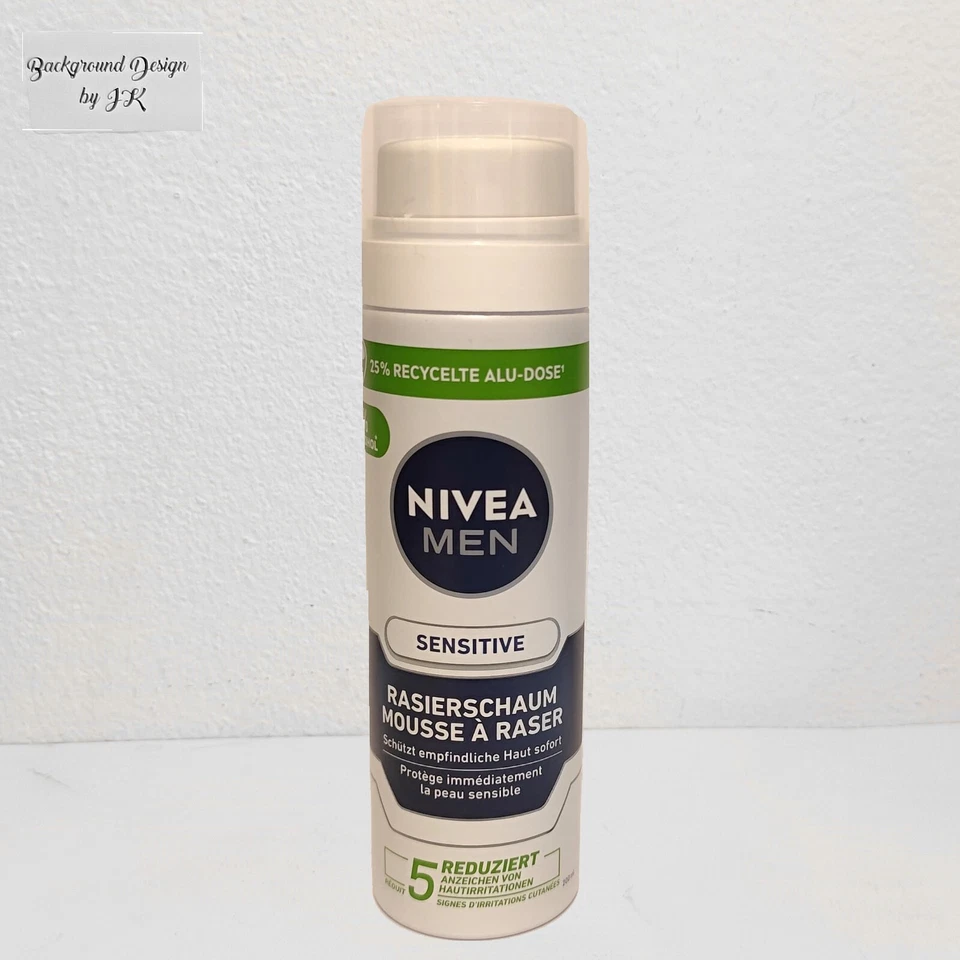 200ml Nivea Men Rasierschaum sensitive schützt sensible Haut ultra glide active