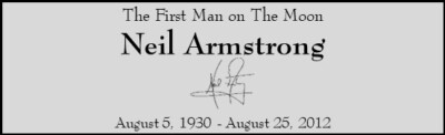 Apollo 1 Neil Armstrong Custom Laser Engraved Signature 2x6 inch Plaque