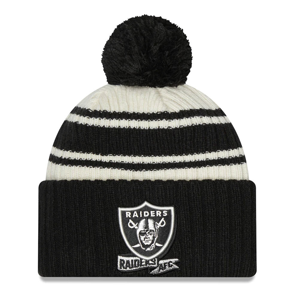 NEW ERA Las Vegas Raiders NFL sport knit bobble hat [black/cream
