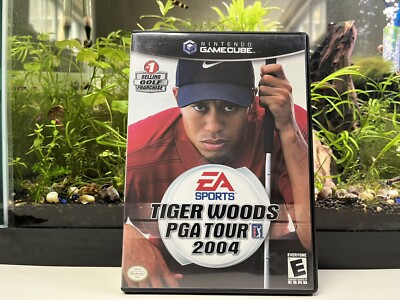 Tiger Woods PGA Tour 2004 GameCube two disks manual cover and replacement case