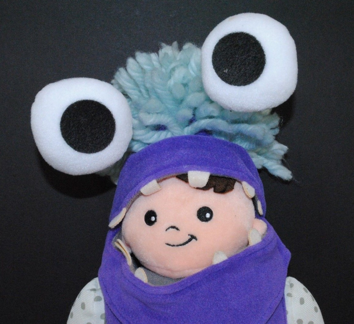 Disney Store Monsters Inc Boo Purple Big Eyes Costume Plush Stuffed Animal  12" | eBay