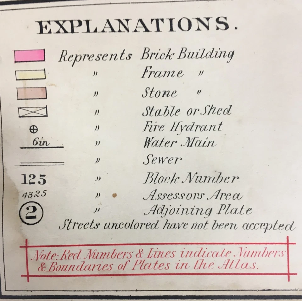 1906 BOSTON ROXBURY, MA WASHINGTON PARK ST. JOSEPH'S CH THORTON-WARREN ATLAS MAP - Image 3 of 3
