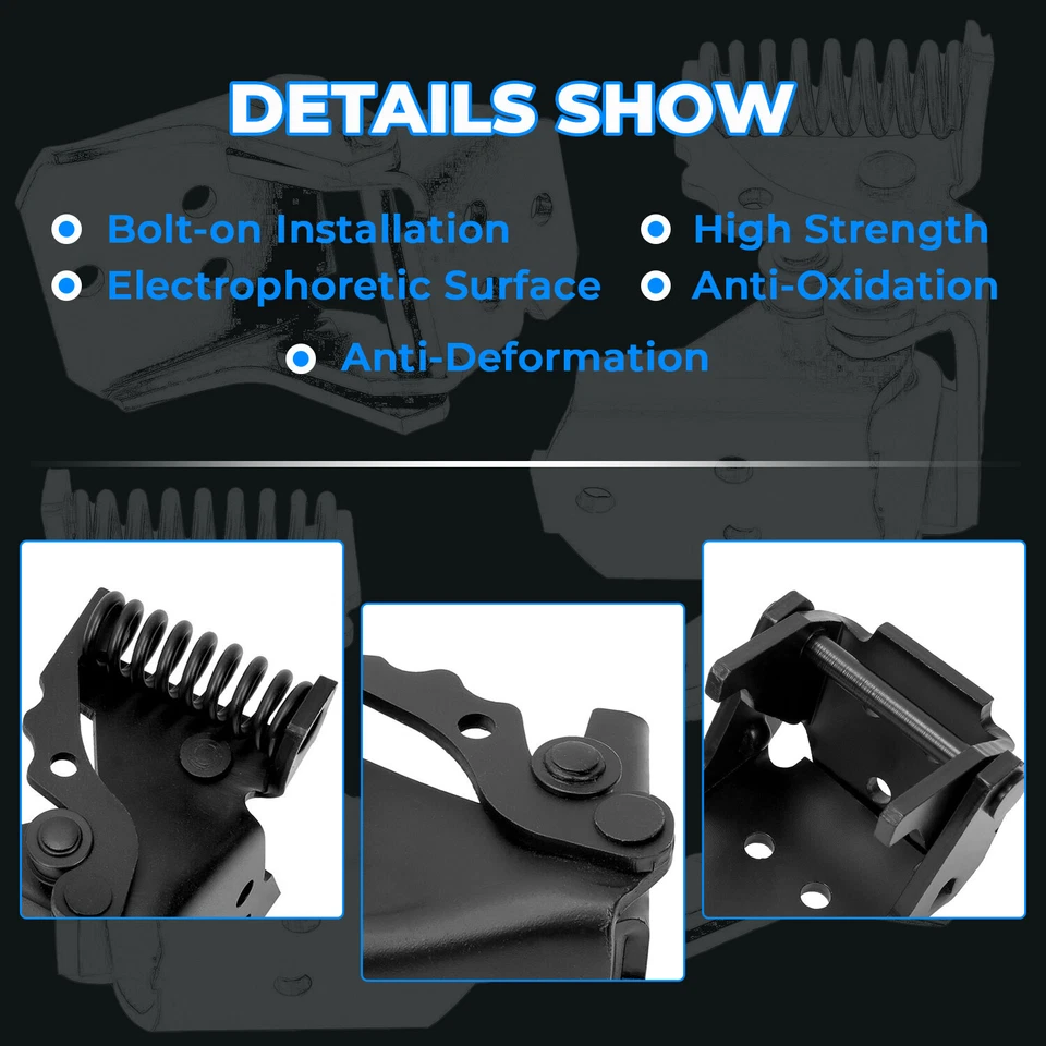 4pc Door Hinges For 78-88 G-body Malibu Regal El Camino Oldsmobile Monte Carlo - Image 2 of 4