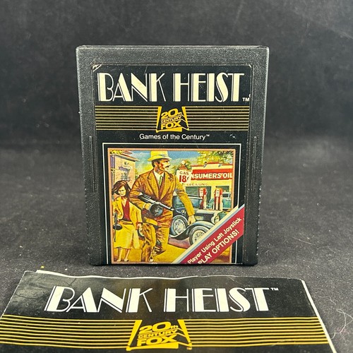 1983 BANK HEIST 20TH CENTURY FOX ATARI 2600 VCS VIDEO GAME CARTRIDGE W/ MANUAL - Picture 2 of 8