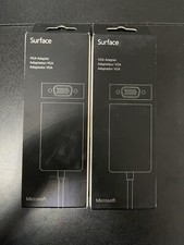 Microsoft VGA Adapter for Microsoft Surface and Surface 2 BLACK Lot of 2 New