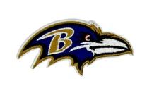 Baltimore Ravens Team Logo NFL Embroidered 3in Iron / Sew-On Patch