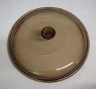 Vtg Pyrex Visions Replacement Lid Amber Brown 8" Dia #624 Granny's Kitchen