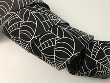 Halloween Ribbon, Spider Web Cobweb, 2 1/2" Wide, Wired Edge, 5 YARDS