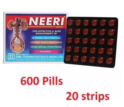 Aimil Neeri for Urinary Tract Infection Wellness - 600 Tabs Free Shipping  2026