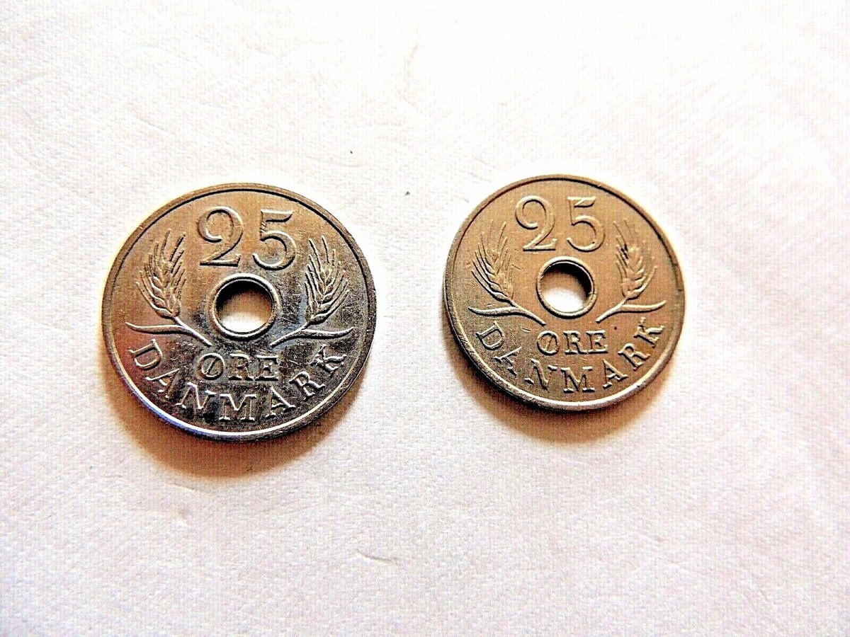 1967 Denmark Twenty Five (25) Ore 