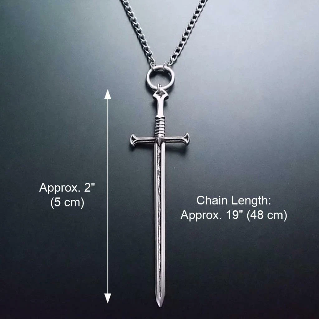 Sword pendant hotsell necklace