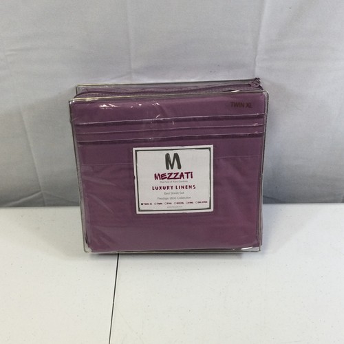Mezzati Purple Jasper Brushed Microfiber Luxury Linens Bed Sheet Set