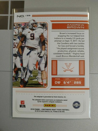 2018 Panini Contenders Draft Picks autographs. Pick from Drop Down - Picture 4 of 18