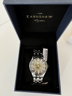 thomas earnshaw skeleton longitude automatic green armbanduhr edelstahl