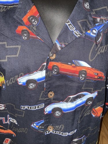 David Carey Mens Originals Shirt Size 2X Cars AOP Short Sleeve Button Up - Picture 3 of 6