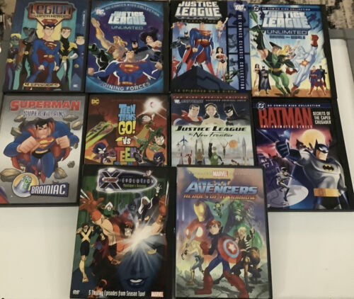 10 DC & Marvel Animated Series/Movies (DVD) | eBay