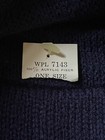 girls vintage hat and gloves navy colorful bird made in phillipines — photo 5