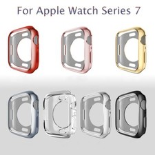 TPU Case for iWatch Apple Watch Cover Series 7 41 45mm Bumper Shockproof Frame