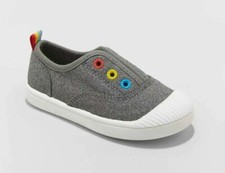 Toddlers' Alivia Slip-On Sneakers Charcoal - Cat  Jack - SIZE 12