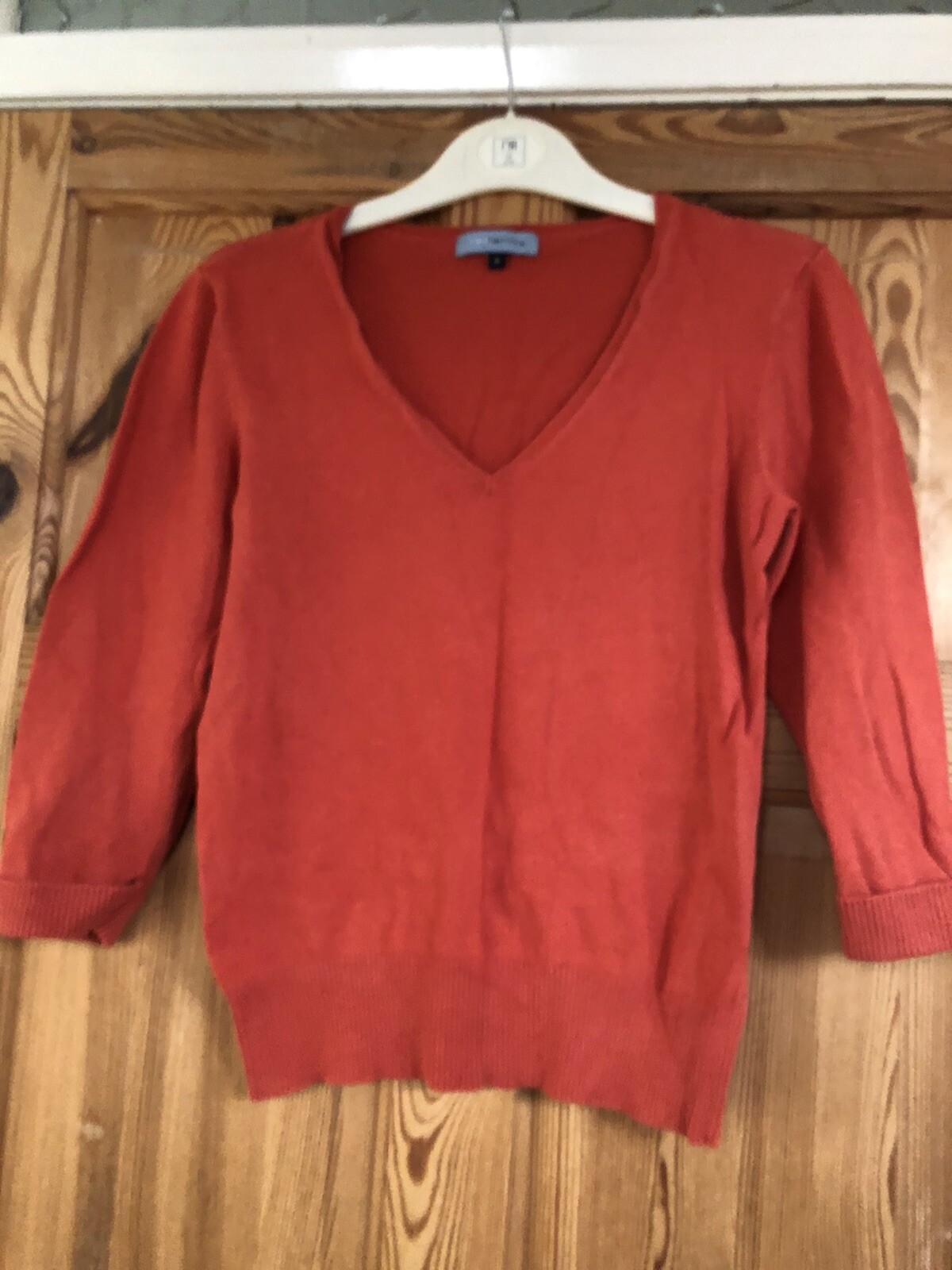 RED HERRING Ladies Burnt Orange V Neck 