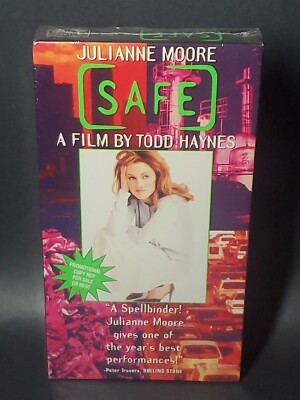 SAFE VHS 1995 Julianne Moore DARK COMEDY Rare promo OOP Todd Haynes SEALED!  