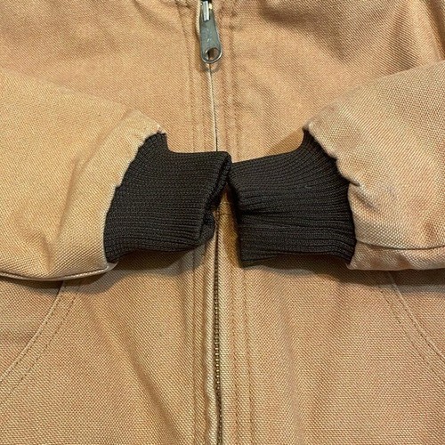 Berne Apparel Jacket Hood Lined Coat Zip Tan Work Wear Canvas Farm Youth Sz 6-8 - Picture 5 of 11
