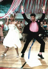John Travolta "Grease" autograph signed 20x30 cm picture